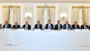 Kayseri oda ve borsa başkanlarından TOBB Başkanı Hisarcıklıoğlu'na ziyaret