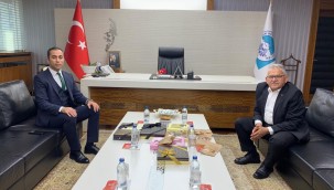 Sarıoğlan Kaymakamı'ndan Büyükkılıç'a "teşekkür" ziyareti