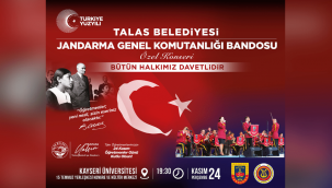 Talas'ta Jandarma Konseri heyecanı