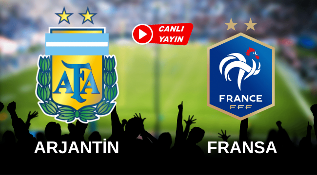 Arjantin Fransa maçı canlı izle TRT şifresiz