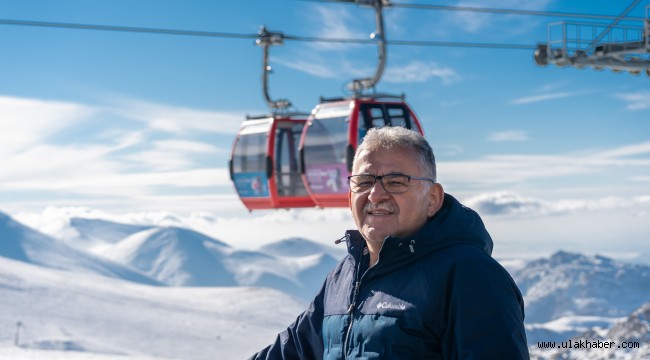 Başkan Büyükkılıç'tan kayak sezonu açılan Erciyes'e davet