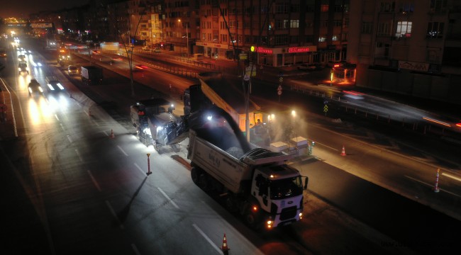 Büyükşehir, ana arterdeki yol genişletme ve şerit düzenleme çalışmalarını tamamladı