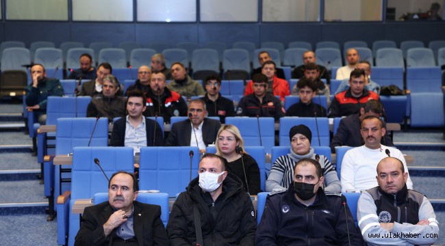 Büyükşehir İtfaiyesi'nden personele hizmet içi eğitim