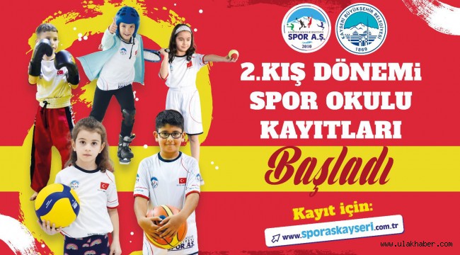 Büyükşehir Spor A.Ş. 2. Kış Dönemi Spor Okulları kayıtları başladı