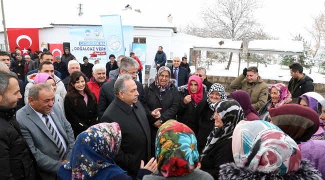 Çatakdere'de doğal gaz sevinci