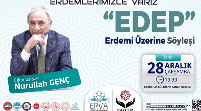 EVRA Projesi kapsamında 'Edep Erdemi' konulu söyleşi