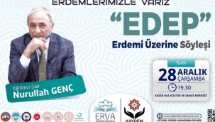 EVRA Projesi kapsamında 'Edep Erdemi' konulu söyleşi