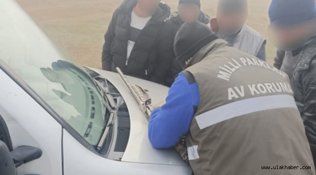 Kayseri'de yasa dışı av yapan 5 kişiye ceza 