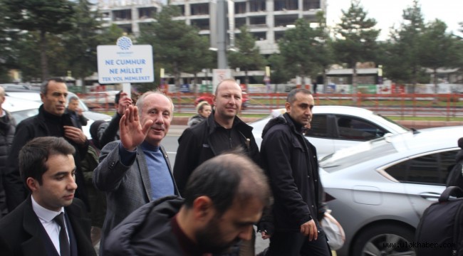 Memleket Partisi Genel Başkanı Muharrem İnce, Kayseri'ye geldi