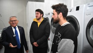 Öğrencilere ücretsiz çamaşır yıkama hizmeti