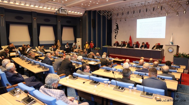 Kayseri Büyükşehir Belediyesi'nde 2023'ün ilk meclis toplantısı yapıldı