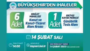 Kayseri Büyükşehir Belediyesi'nden ihaleler