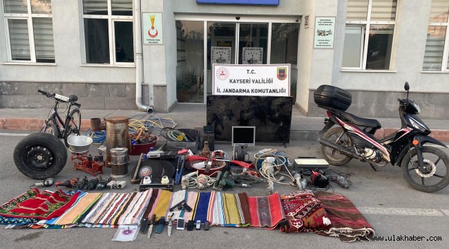Kayseri'de faili meçhul hırsızlık olayı aydınlatıldı