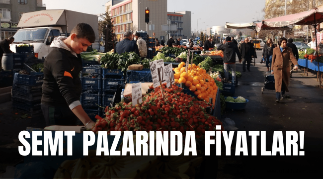 Kayseri'nin semt pazarlarında meyve-sebze fiyatları