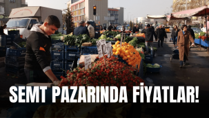 Kayseri'nin semt pazarlarında meyve-sebze fiyatları