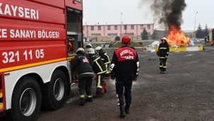 Kayseri OSB İtfaiyesi 2022'de 382 olaya müdahale etti