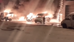 Kayseri Şeker Mahallesi'nde iş yeri yangını