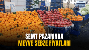 Kayseri semt pazarında bu haftaki meyve-sebze fiyatları