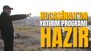 Kocasinan'da 2023 yılı yatırım programı hazır
