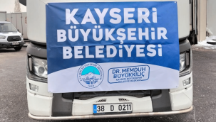 Kayseri Büyükşehir'in deprem bölgesine yardım TIR'ı sayısı 40'a ulaştı