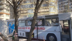 Kayseri Büyükşehir'in gezici ağız ve diş sağlığı kliniği, Hatay'da depremzedelerin hizmetinde