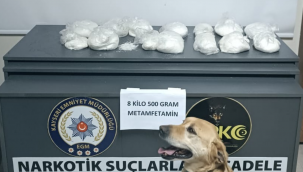 Kayseri'de 8,5 kilo uyuşturucu madde ele geçirildi!