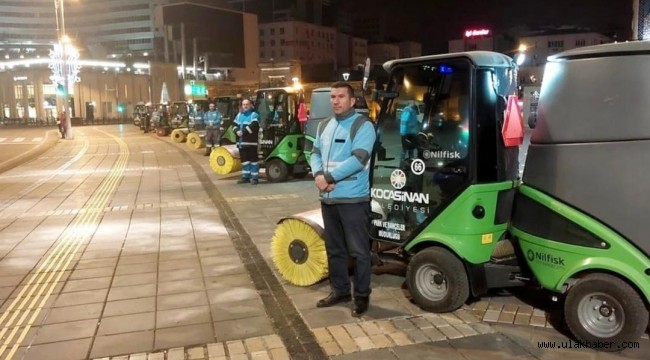 Kayseri'de beklenen kar yağışı etkisini gösterdi