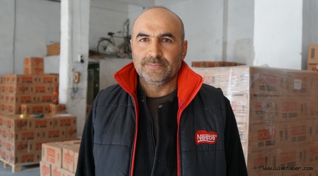 Kayseri'den deprem bölgesine gerekli kuru gıda temin ediliyor