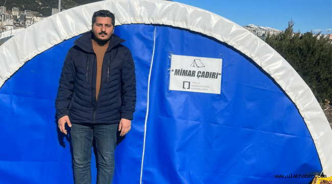 Kayseri Mimarlar Odası, Kahramanmaraş'ta geçici yaşam çadırları kurdu