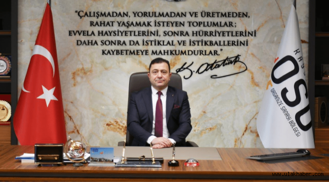 Kayseri OSB Başkanı Mehmet Yalçın'dan Miraç Kandili mesajı
