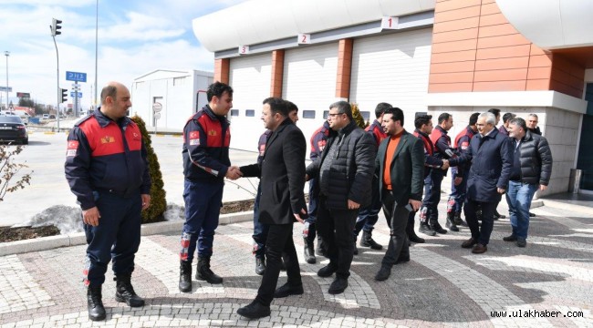 Kayseri OSB Yönetimi, Kayseri OSB İtfaiyesi deprem kahramanlarına teşekkür etti