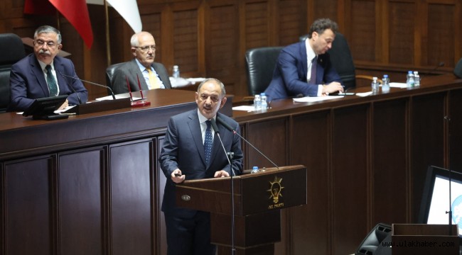 AK Parti Kayseri Milletvekili Mehmet Özhaseki, TBMM'de sunum yaptı