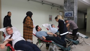 Büyükşehir personelinden "kan" bağışı