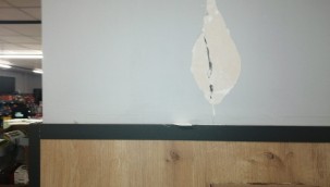 Deprem sonrası Yeşilhisar'da bir bina paniğe yol açtı!