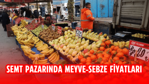 Kayseri semt pazarında meyve sebze fiyatları