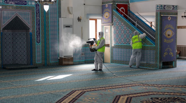 Talas'ın camilerinde özel temizlik
