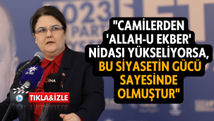 Bakan Yanık: Camilerden 'Allah-u Ekber' nidası yükseliyorsa, bu siyasetin gücü sayesinde olmuştur