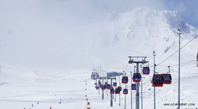 Erciyes'te kayak sezonu kapandı
