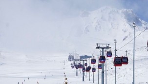 Erciyes'te kayak sezonu kapandı