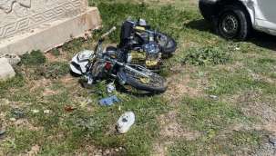 Genç motosiklet sürücüsü kazada hayatını kaybetti