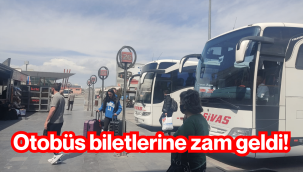 Otobüs biletlerine zam geldi!