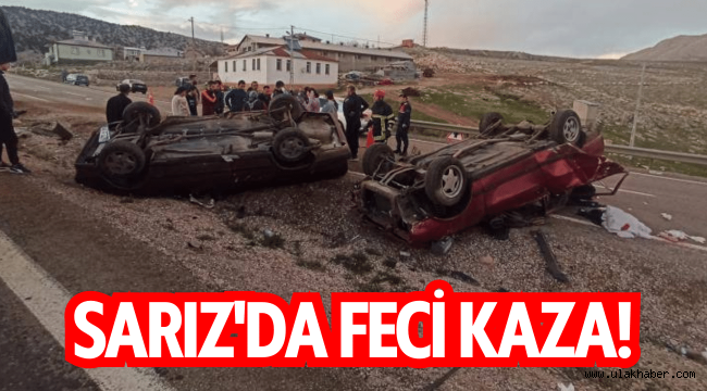 Sarız'da feci trafik kazası!