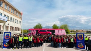 2 bin 230 öğrenciye karayolu trafik haftası ile ilgili bilgilendirme yapıldı