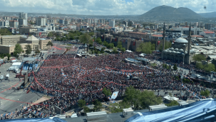 Cumhurbaşkanı Erdoğan'ın Kayseri mitingine rekor katılım