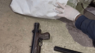 Sarız jandarmasından operasyon: tabanca ve şarjör ele geçirildi
