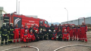 Kayseri OSB İtfaiyesi'nden, ANDA ekibine eğitim