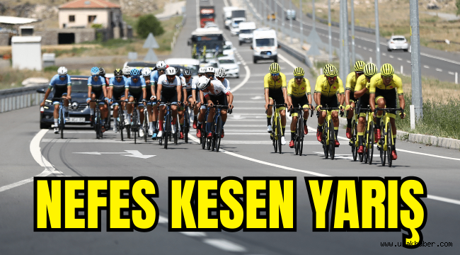 Kayseri'de düzenlenen Uluslararası Yol Bisiklet Yarışları nefes kesti