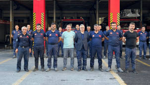 Antalya'daki yangınlarda görev yapan Kayseri itfaiyesi kente döndü