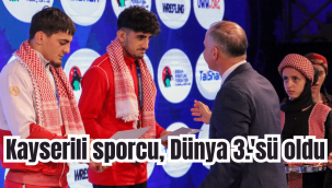 Kayserili güreşçi Azat Sarıyar dünya üçüncüsü oldu