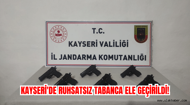 Konya'dan Kayseri'ye ruhsatsız tabanca getirdi, gözaltına alındı!